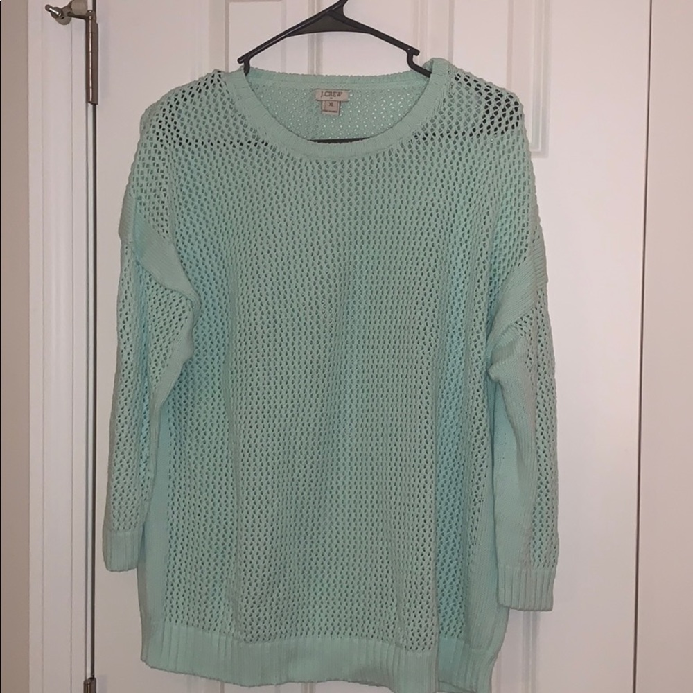 NWOT j crew mint green sweater
